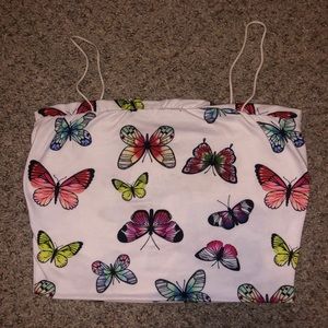 Butterfly crop top